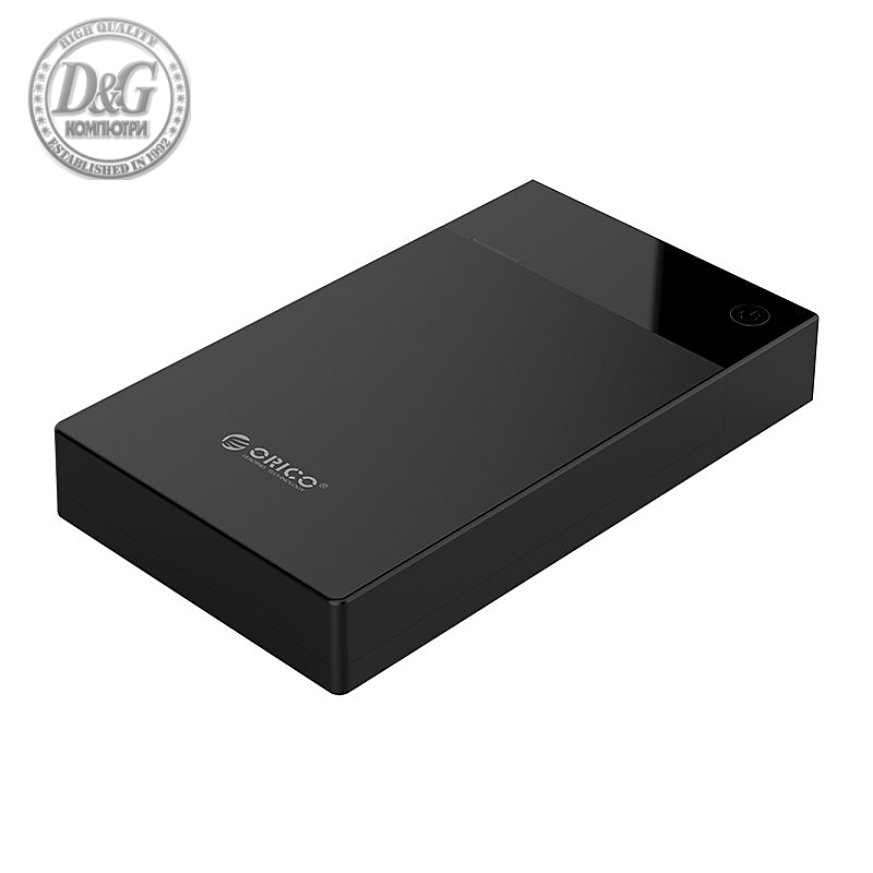 Orico кутия за диск Storage - Case - 3.5 inch, USB3.0, Built-in Power adapter, UASP, black - 3599U3