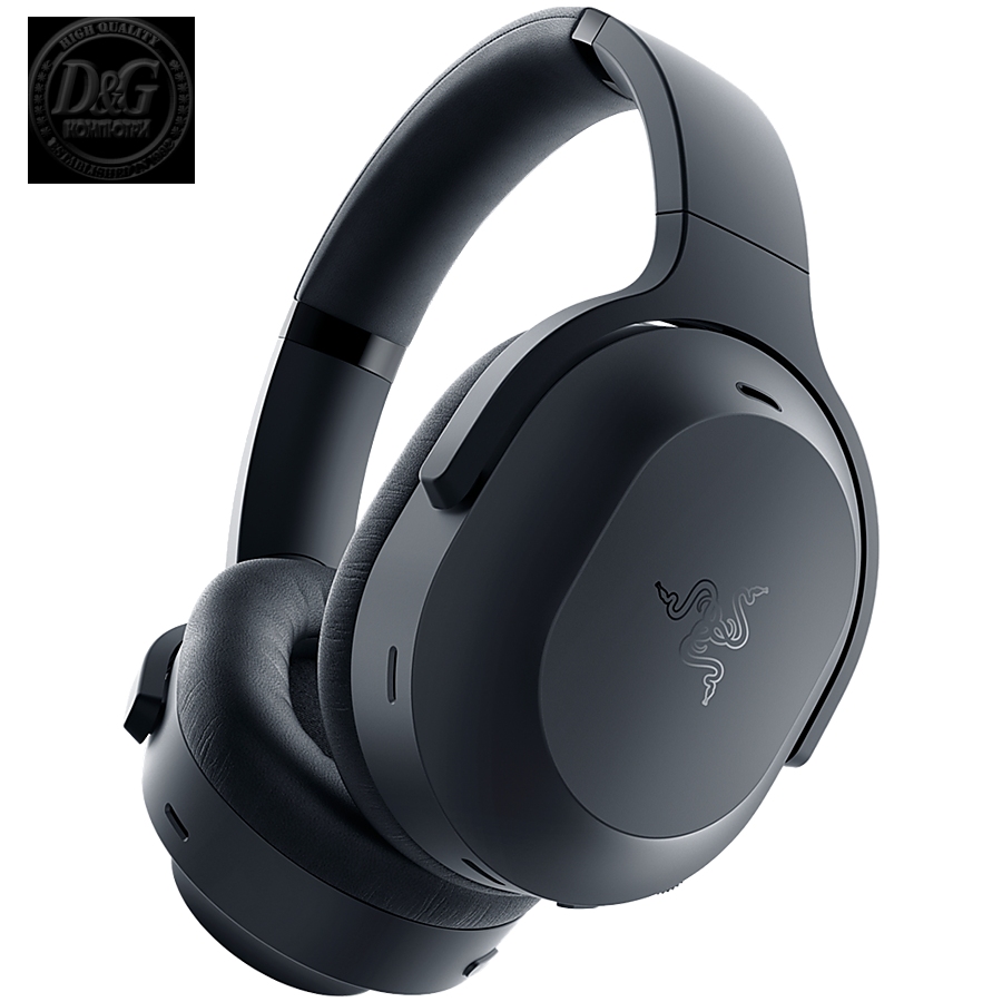 Razer Barracuda Pro Wireless Gaming Headset with Hybrid ANC, Razer TriForce 50mm Drivers, Dual Integrated Noise-Cancelling mics, Pressure-Relieving Memory Foam, THX Spatial Audio, 40hrs, Dual Wireless, Type-C, Compatible  PC, PlayStation, MD, Android