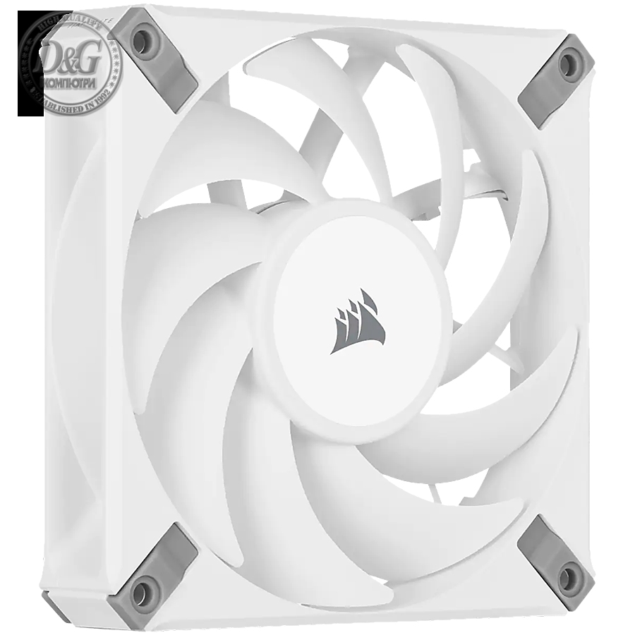 CORSAIR AF ELITE Series, AF120 ELITE WHITE, 120mm, AirGuide technology, Single Pack