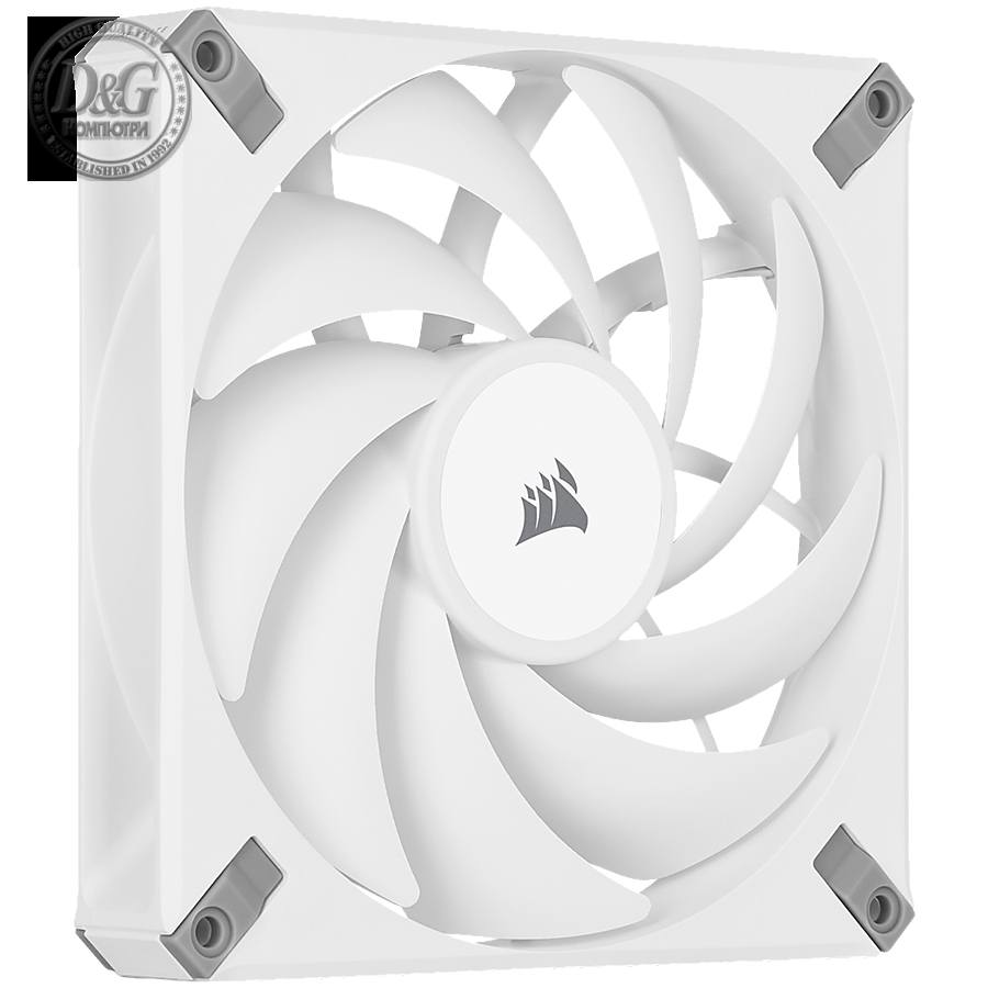 CORSAIR AF ELITE Series, AF140 ELITE WHITE, 140mm, AirGuide technology, Single Pack