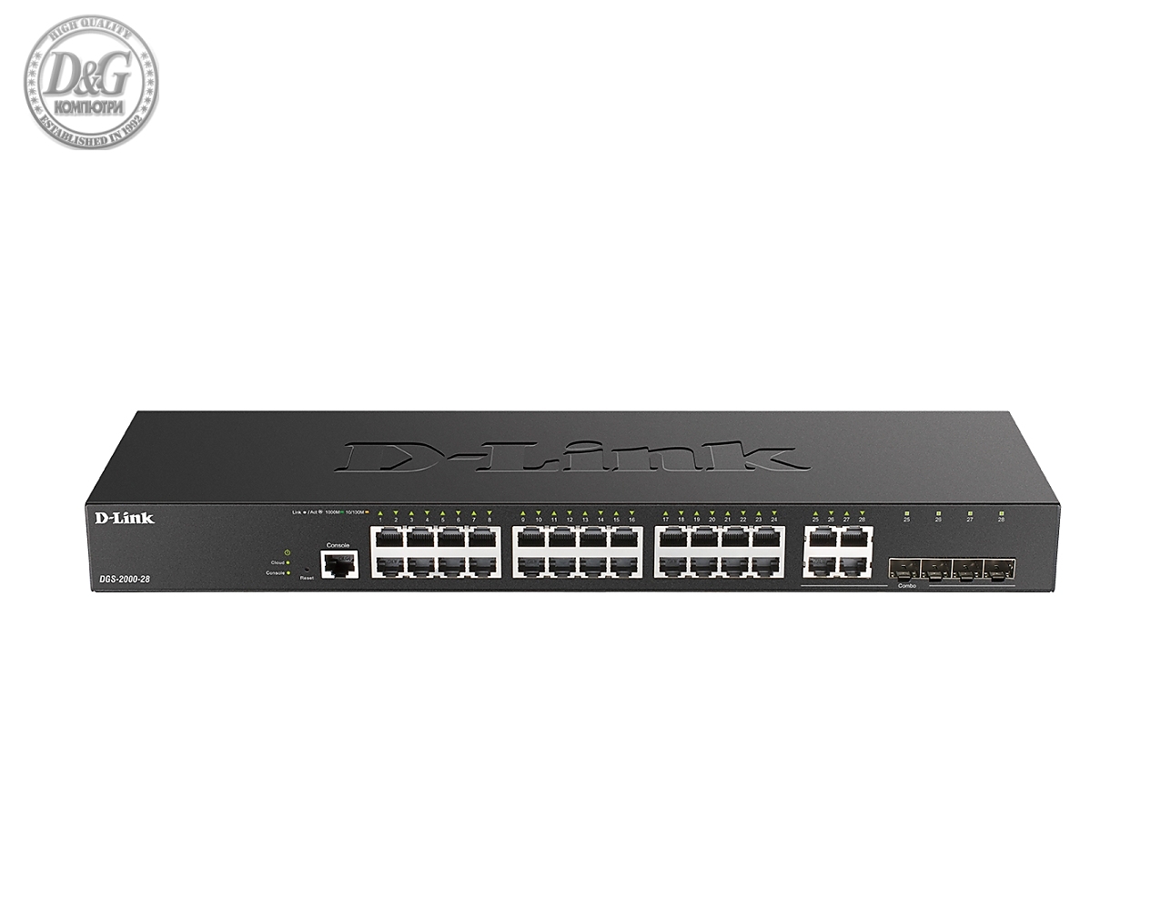 D-Link 24-port Gigabit Managed Switch plus 4 Combo 1000BaseT/SFP