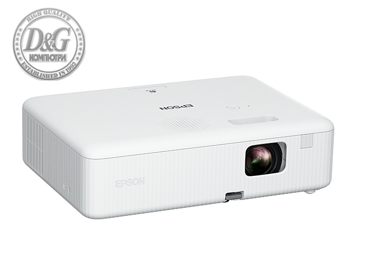 Epson CO-W01, WXGA (1024 x 768, 16:10), 3 000 ANSI lumens, 15 000:1, VGA, HDMI, USB, 24 months, Lamp: 12 months or 1 000 h, White