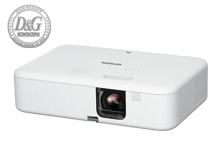 Epson CO-FH02, Full HD 1080p (1920 x 1080, 16:9), 3000 ANSI lumens, 16 000:1, USB 2.0, HDMI, Android TV, Lamp warr: 24 months, White