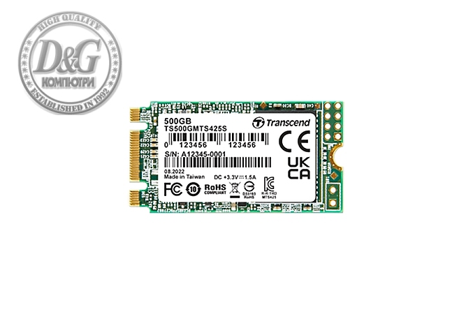 Transcend 250GB, M.2 2242 SSD, SATA3 B+M Key, TLC