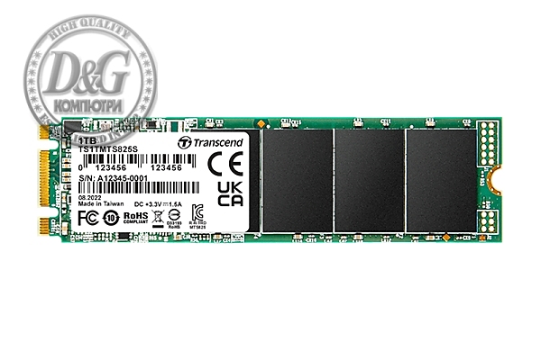 Transcend 1TB, M.2 2280 SSD, SATA3 B+M Key, TLC