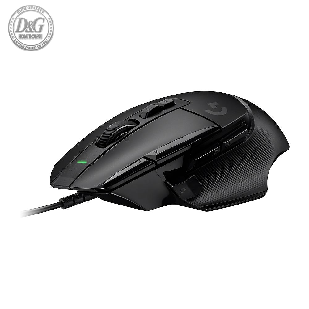 Геймърска мишка Logitech, G502 X, Оптична,  Жична, USB, Черна