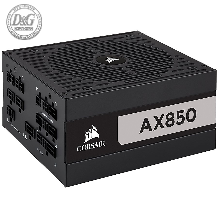 Corsair PSU AX Series, 850 Watt, Titanium, Fully Modular Power Supply, EU Version