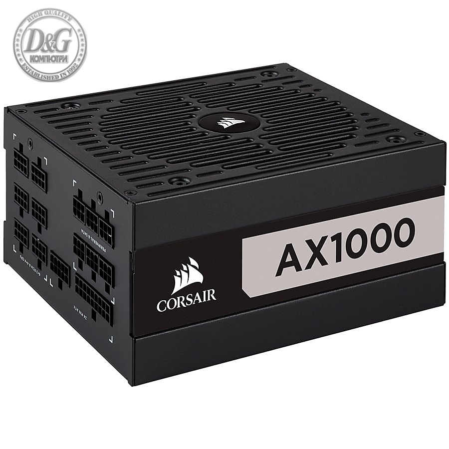 CORSAIR AX Series AX1000 — 1000 Watt 80 PLUS Titanium Certified Fully Modular ATX PSU (EU)