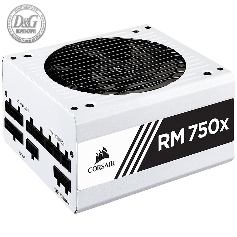 CORSAIR RMx White Series RM750x — 750 Watt 80 PLUS Gold Certified Fully Modular PSU (EU)