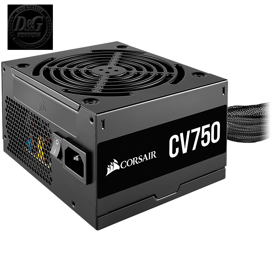 CORSAIR CV Series, CV750, 750 Watt, Dual EPS, 80 PLUS Bronze, EU Version