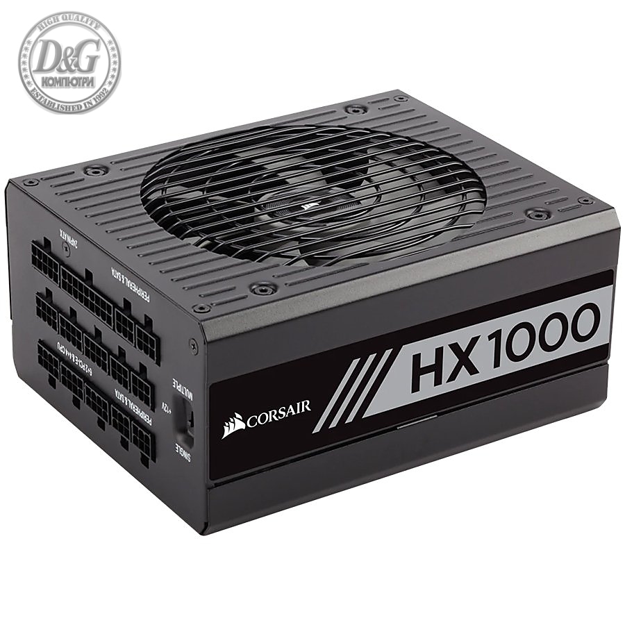 CORSAIR HX Series HX1000 — 1000 Watt 80 PLUS Platinum Certified Fully Modular PSU (EU)