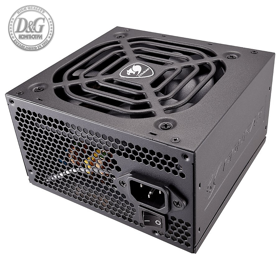 COUGAR VTE 400, 400W, 80 Plus Bronze, Ultra-Quiet 120mm Fan with Thermal Speed Control, Active Power Factor Correction (Active PFC), Supports Multi-GPU Technology, Full Protections with OCP, SCP, OVP, UVP and OPP