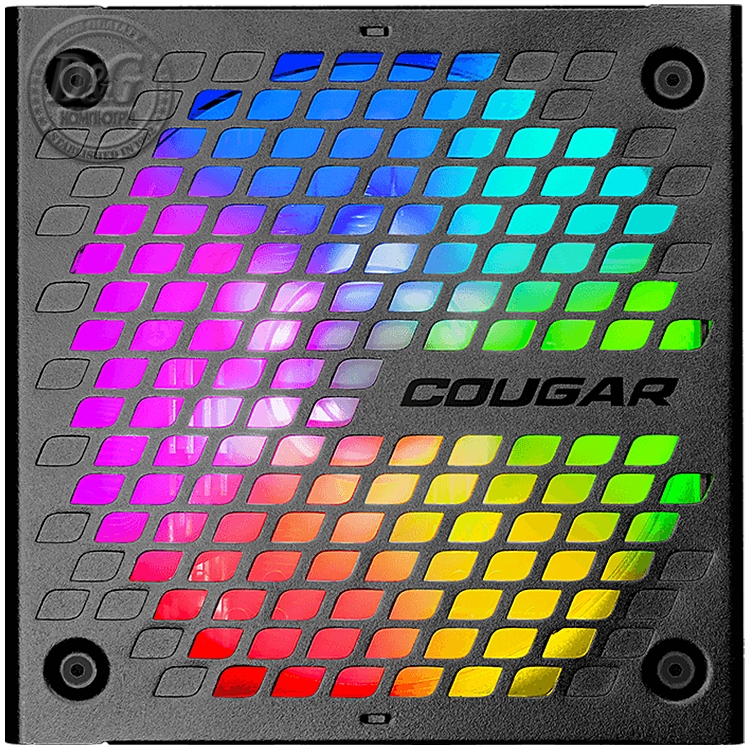 COUGAR AURIC 650, 650W, 80 Plus Gold, Protection: UVP, OVP, SCP, OPP, OCP, OTP, Connectors: 1x 24-pin MB, 2x 8-pin CPU, 2x PCI-E 8(6+2)-pin, 3x P-ATA, 5x S-ATA, Fully Modular, Multi-Lighting ARGB modes, 0-dB Fan Switch, 150 x 150 x 86 (mm)