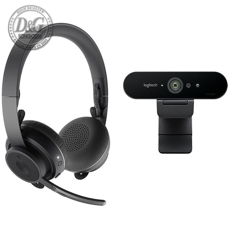 LOGITECH PRO PERSONAL VIDEO COLLABORATION KIT (ZONE WIRELESS + BRIO) - WW