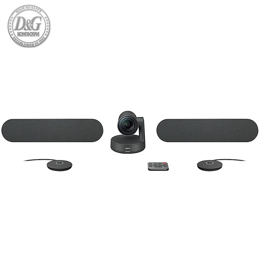 LOGITECH RALLY PLUS ULTRA-HD CONFERENCE CAM - BLACK - EMEA