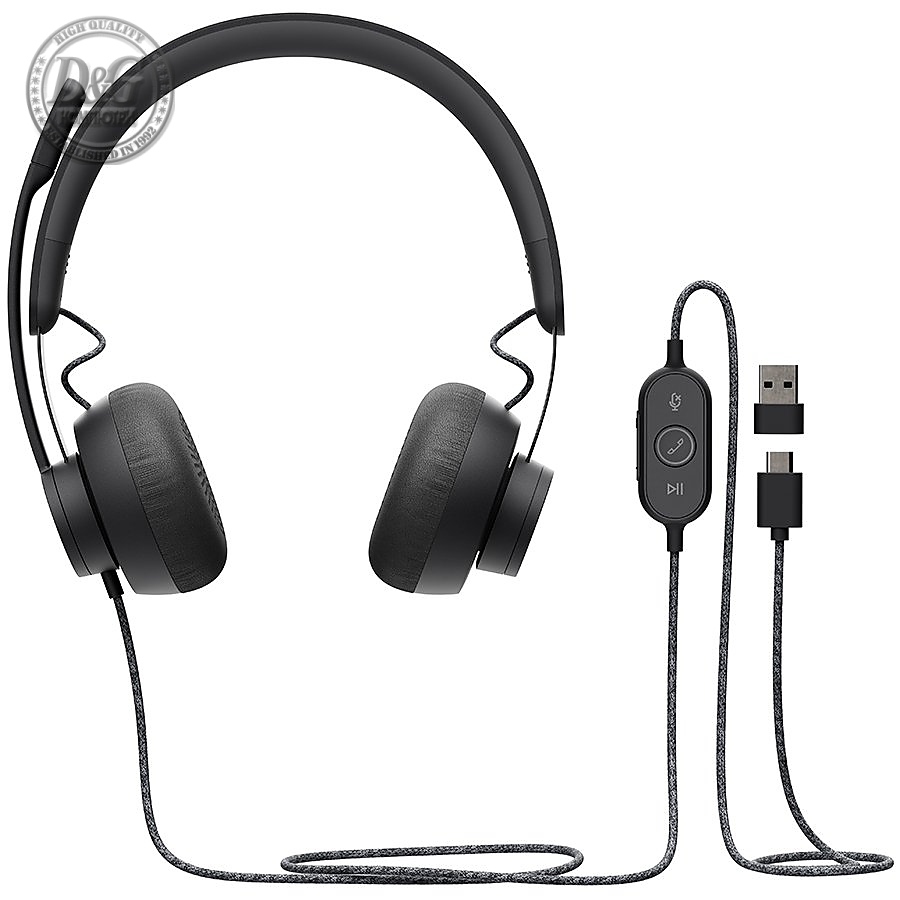 LOGITECH ZONE WIRED UC GRAPHITE - EMEA