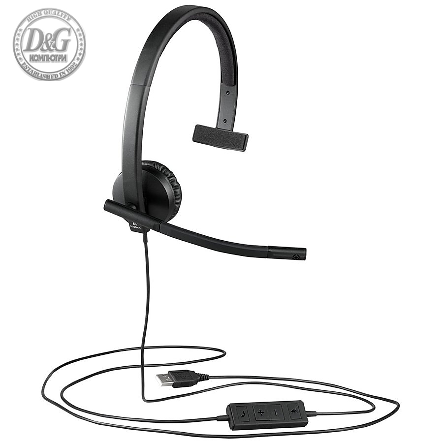 LOGITECH H570E CORDED HEADSET MONO USB - EMEA