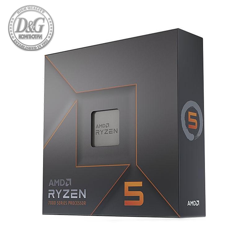 Процесор AMD RYZEN 5 7600X 6-Core 4.7 GHz (5.3 GHz Turbo) 32MB/105W/AM5/BOX, No Cooler