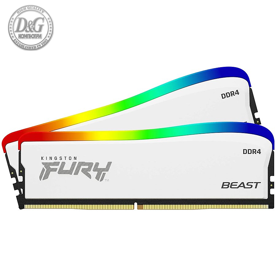 KINGSTON DRAM 32GB (16GBx2) 3600MHz DDR4 CL18 DIMM FURY Beast RGB (Special Edition) EAN: 740617330335