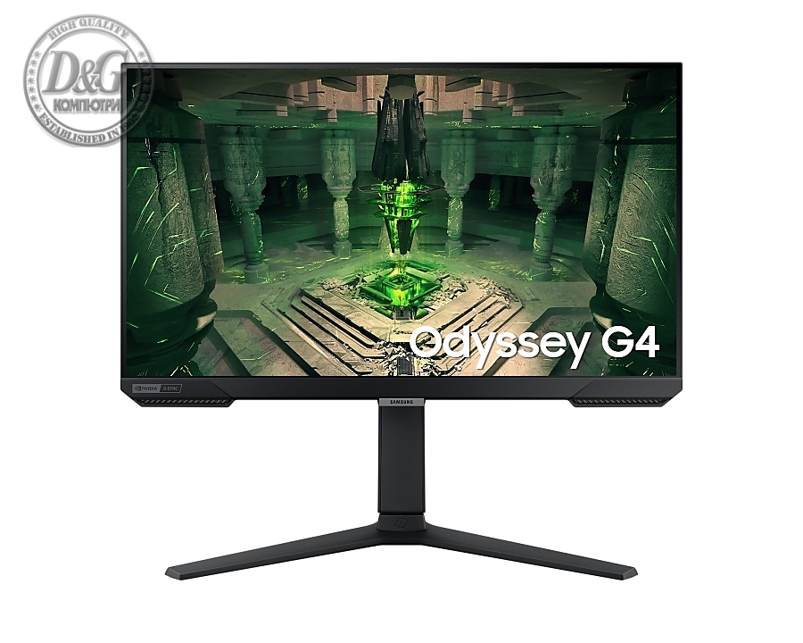 Samsung 25BG400 25" Odyssey G4, IPS, 240 Hz, 1 ms GTG, 1920x1080, 400 cd/m2, 1000:1 Contrast, Eco Saving Plus, Flicker Free, AMD FreeSync Premium, Black Equalizer,  DP, 2xHDMI, Headphone Jack, Black