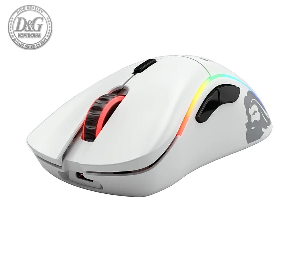 Геймърска мишка Glorious Model D Wireless (Matte White)