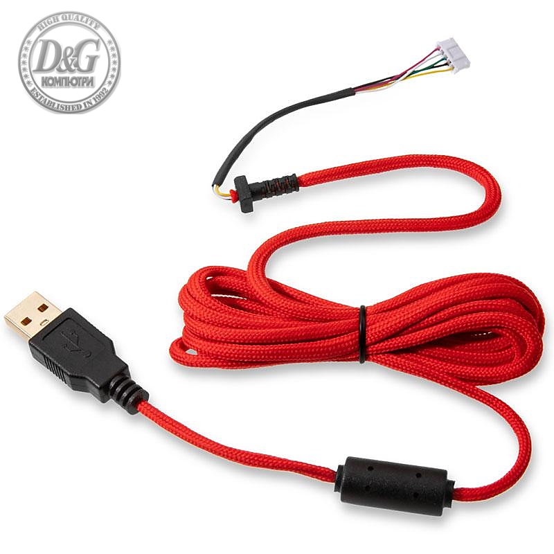 Кабел за мишка Glorious Ascended Cable V2 - Crimson Red