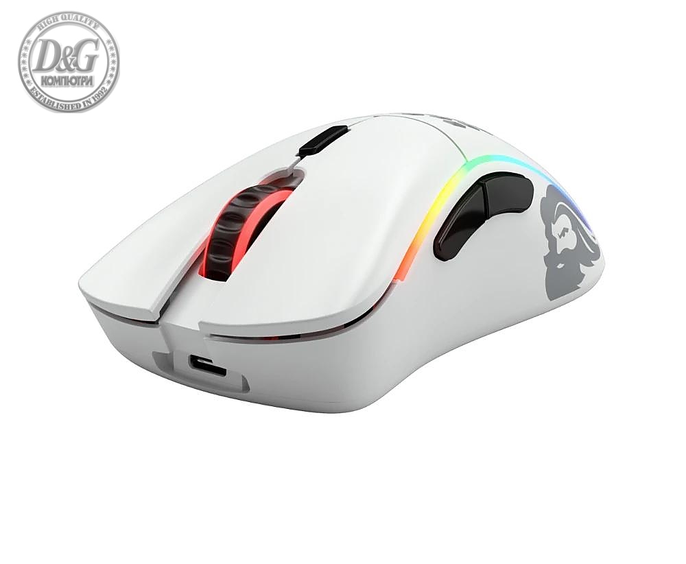 Геймърска мишка Glorious Model D- Wireless (Matte White)