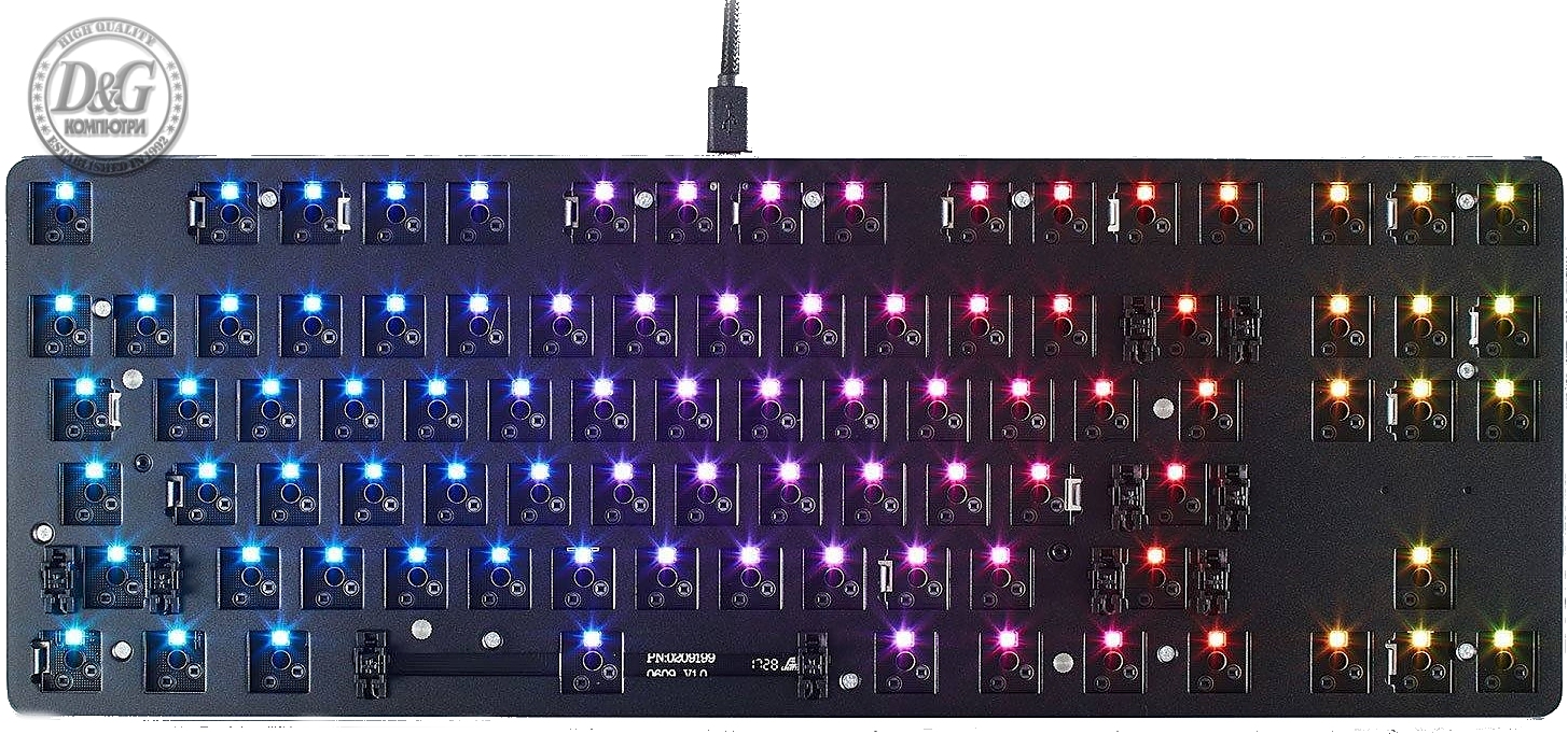 Геймърска механична клавиатура основа Glorious RGB GMMK TKL, ISO Layout