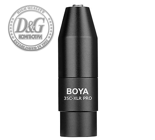 Конвертор BOYA 3.5mm TRS към XLR, 12-48V Phantom Power 35C-XLR Pro