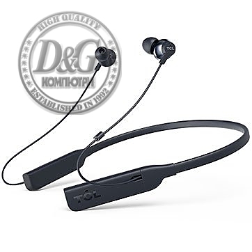 TCL Neckband (in-ear) Bluetooth + ANC Headset, HRA, Frequency: 8-40K, Sensitivity: 100 dB, Driver Size: 12.2mm, Impedence: 32 Ohm, Acoustic system: closed, Max power input: 30mW, Bluetooth (BT 4.2) & 3.5mm jack,HiRes Audio & ANC, Color Midnight Blue