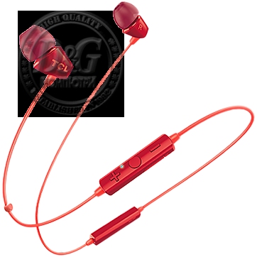 TCL In-ear Bluetooth Headset, Frequency of response: 10-22K, Sensitivity: 105 dB, Driver Size: 8.6mm, Impedence: 16 Ohm, Acoustic system: closed, Max power input: 20mW, Connectivity type: Bluetooth only (BT 4.2), Color Sunset Orange