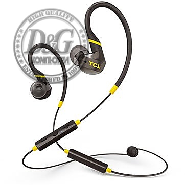 TCL In-ear Bluetooth Sport Headset, IPX4, Frequency of response: 10-22K, Sensitivity: 100 dB, Driver Size: 8.6mm, Impedence: 16 Ohm, Acoustic system: closed, Max power input: 20mW, Bluetooth (BT 5.0) & 3.5mm jack, Color Monza Black