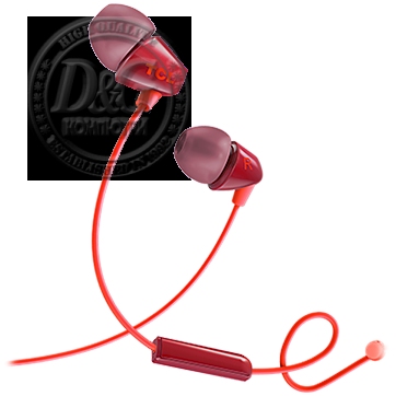 TCL In-ear Wired Headset ,Frequency of response: 10-22K, Sensitivity: 105 dB, Driver Size: 8.6mm, Impedence: 16 Ohm, Acoustic system: closed, Max power input: 20mW, Connectivity type: 3.5mm jack, Color Sunset Orange