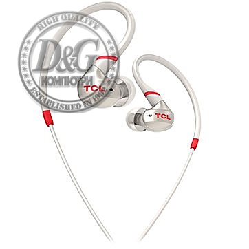 TCL In-ear Wired Sport Headset, IPX4, Frequency of response: 10-22K, Sensitivity: 100 dB, Driver Size: 8.6mm, Impedence: 16 Ohm, Acoustic system: closed, Max power input: 20mW, Connectivity type: 3.5mm jack, Color Crimson White