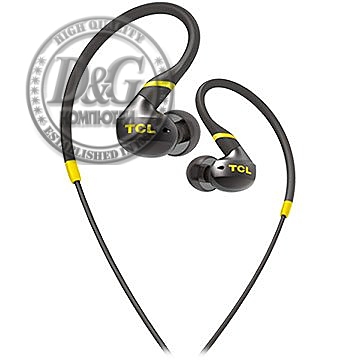 TCL In-ear Wired Sport Headset, IPX4, Frequency of response: 10-22K, Sensitivity: 100 dB, Driver Size: 8.6mm, Impedence: 16 Ohm, Acoustic system: closed, Max power input: 20mW, Connectivity type: 3.5mm jack, Color Monza Black