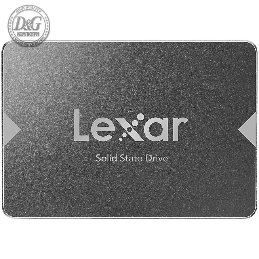 LEXAR NS100 512GB SSD, 2.5”, SATA (6Gb/s), up to 550MB/s Read and 450 MB/s write EAN: 843367116201