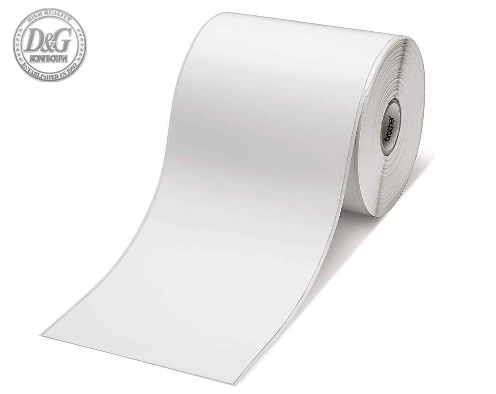 Brother RD-S07E5 White Paper Label Roll, Continuous 58mm x 86m