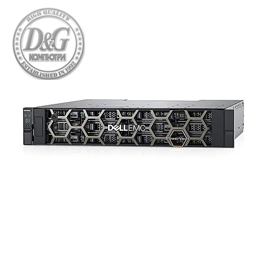 DellEMC PowerVault ME412/12x8TB HDD 7.2K 512e SAS12 3.5 (96TB RAW Capacity)/2U Rack Rails/ME4 2U Bezel/Redundant 580W/3Y Basic Onsite