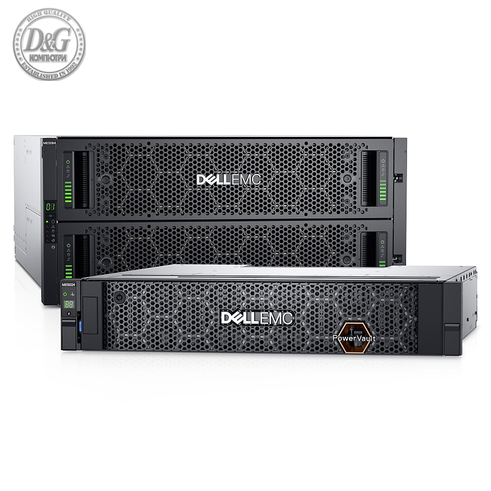 DellEMC PowerVault ME5024 Storage Array, 2U Bezel , 6x1.2T HDD 10K SAS12 2.5 Hot-Plug Hard Drive, 12Gb SAS 8 Port Dual Controller, Power Supply, 580W, Redundant, Basic Next Business Day Initial, 36 Month