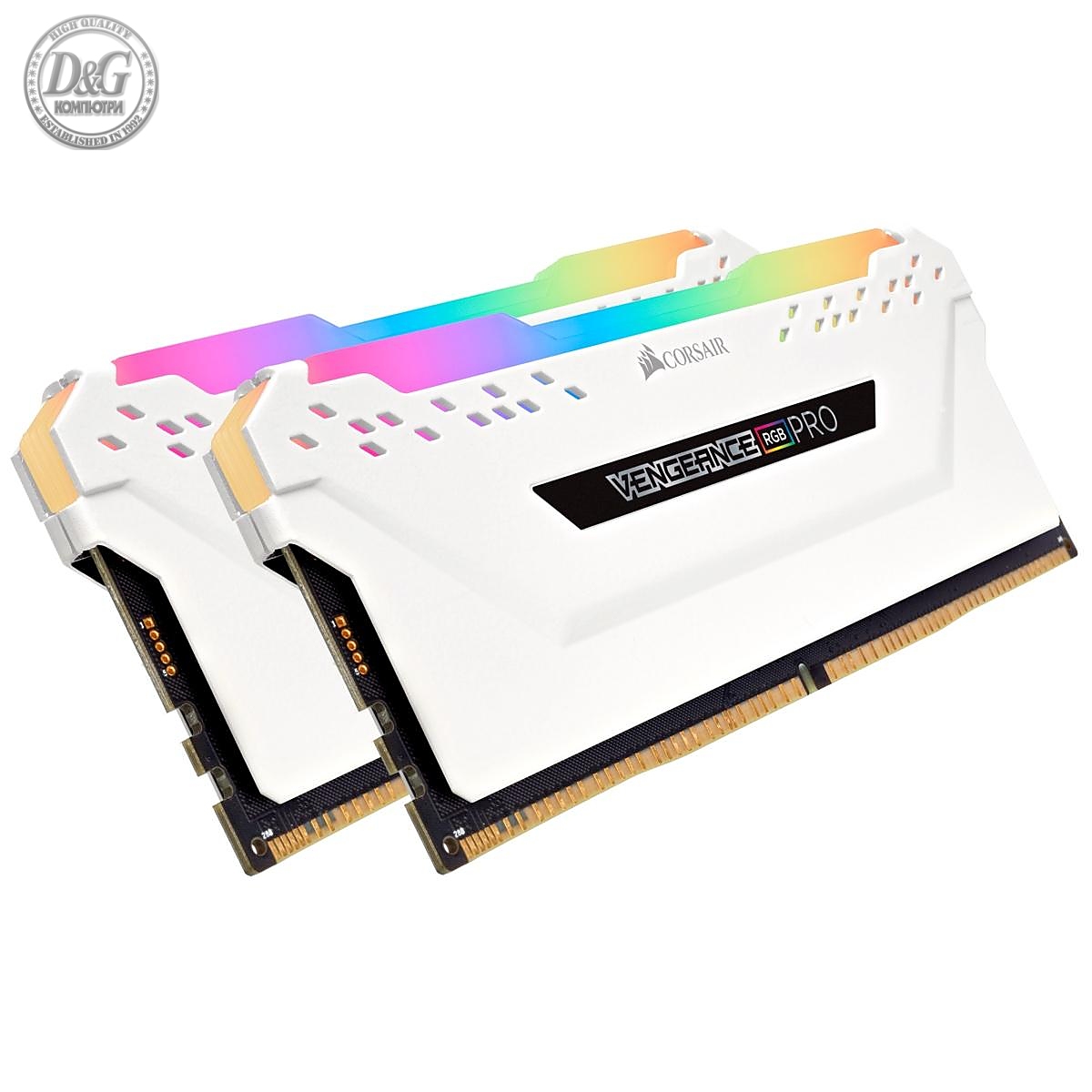 Аксесоар Corsair Vengence RGB PRO Light Kit, White, DDR4