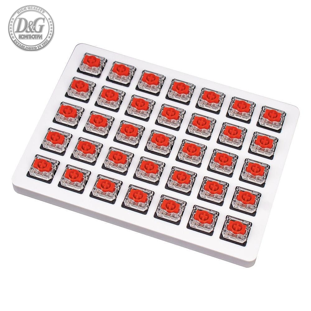 Суичове за механична клавиатура Keychron Gateron Low Profile Red Switch Set 35 броя