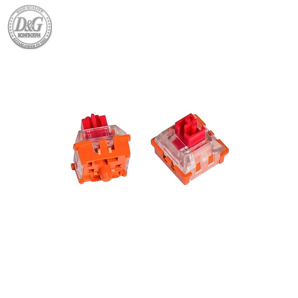 Суичове за механична клавиатура Keychron Lava Optical Red, Switch Set 87 броя