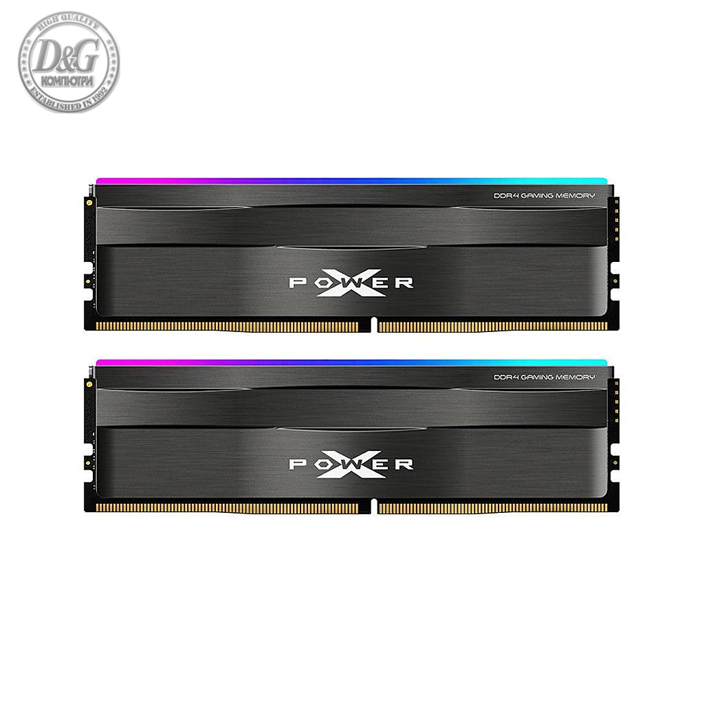 Памет Silicon Power XPOWER Zenith RGB 16GB(2x8GB) DDR4 PC4-25600 3200MHz CL16 SP016GXLZU320BDD