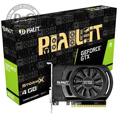 VC Palit nVidia GTX1650 StormX 4GB GDDR5 , 128bit, DVI, HDMI, part# NE51650006G1-1170F