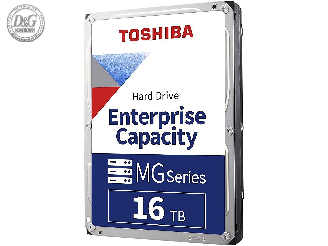 Хард диск Toshiba MG Enterprise, 16TB, 512MB, SATA 6.0Gb/s, 7200rpm, MG08ACA16TE