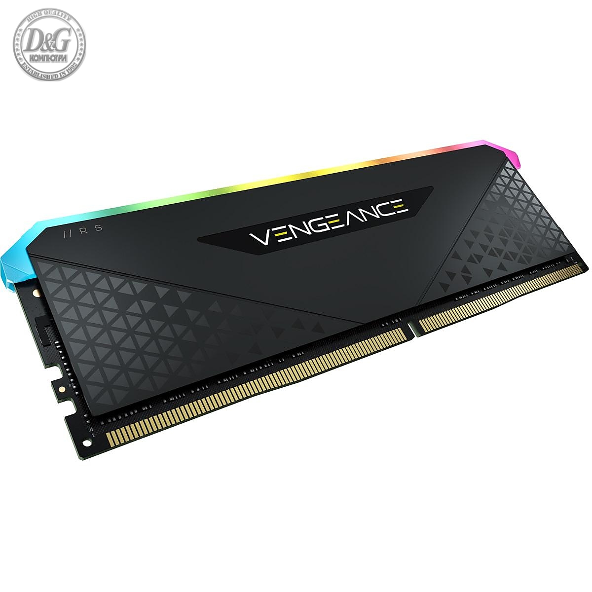 Памет Corsair Vengeance RS RGB Black 8GB(1x8GB) DDR4 PC4-25600 3200MHz CL16 CMG8GX4M1E3200C16