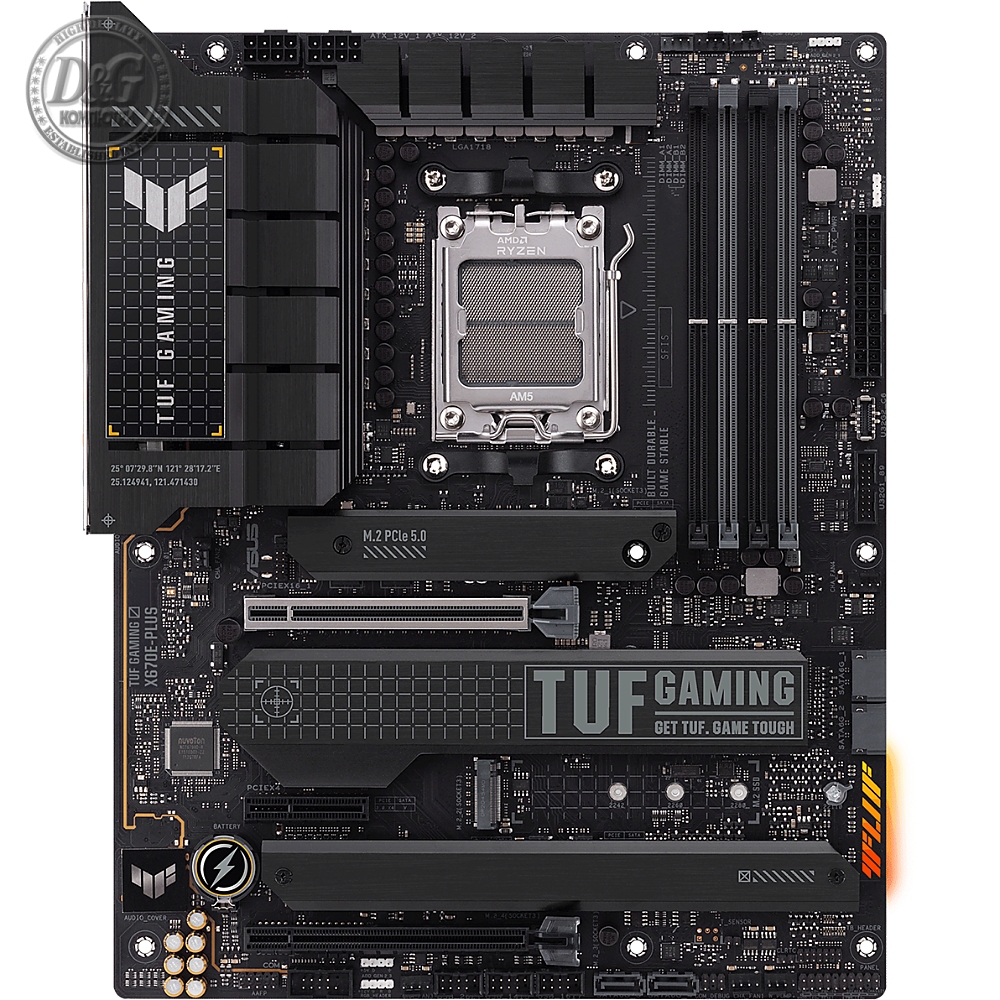 Дънна платка ASUS TUF GAMING X670E-PLUS, AM5, DDR5, PCIe 5.0