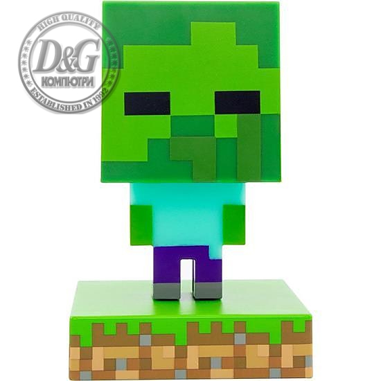 Статуетка Paladone Minecraft Zombie Icon Lamp