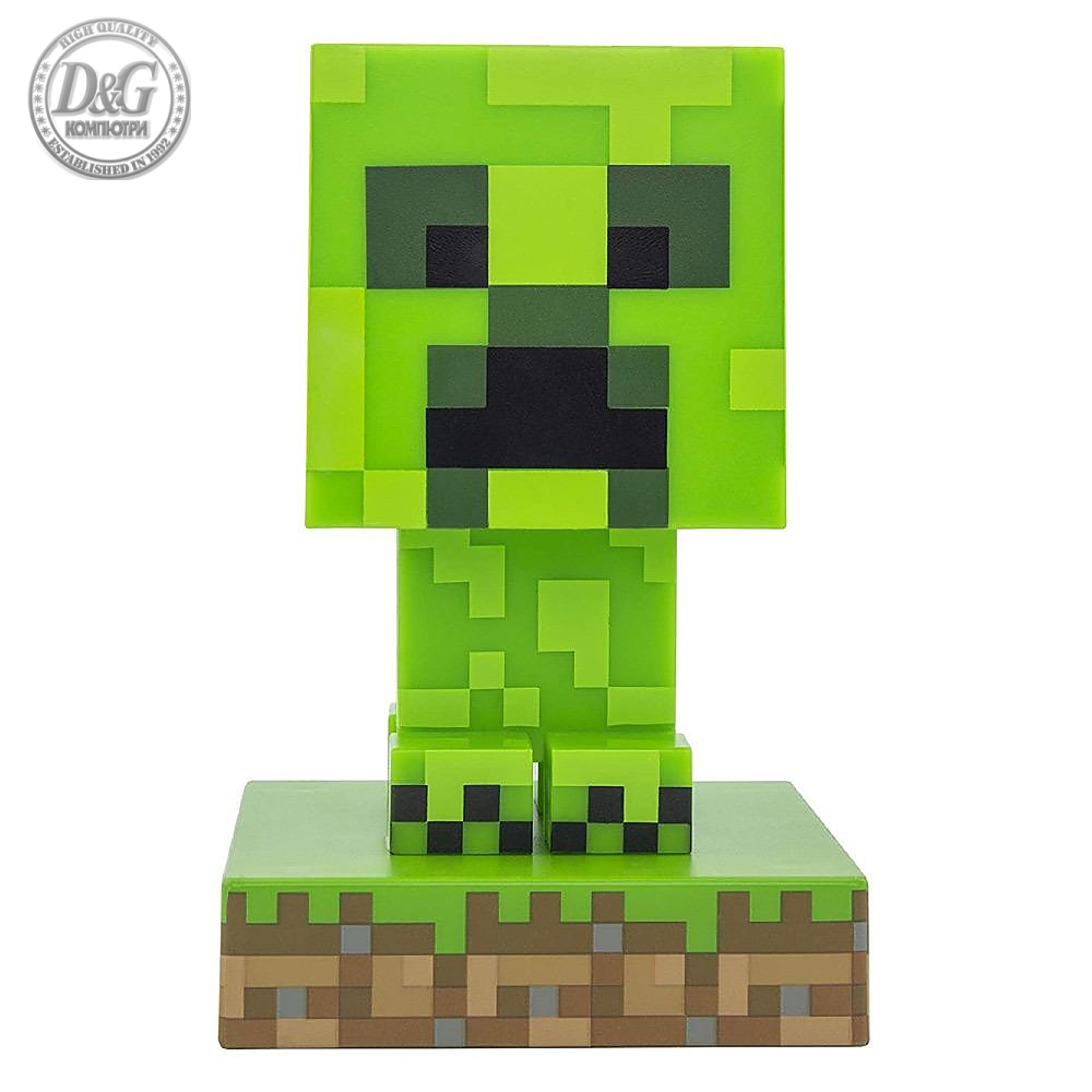 Статуетка Paladone Minecraft Creeper Icon Lamp BDP