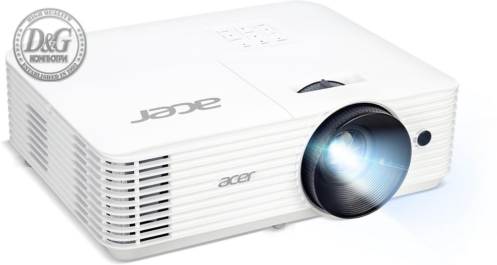 Acer Projector H5386BDi, DLP, WXGA (1280 x 720), 5000 ANSI Lumens, 20000:1, 3D, Wireless dongle included, HDMI, VGA, RS-232, Audio in, RCA, Wifi, Speaker 3W, Bag, 2.75kg, White